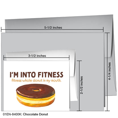 Chocolate Donut, Greeting Card (8400K), Enclosure Card, www.printedcanvas.com