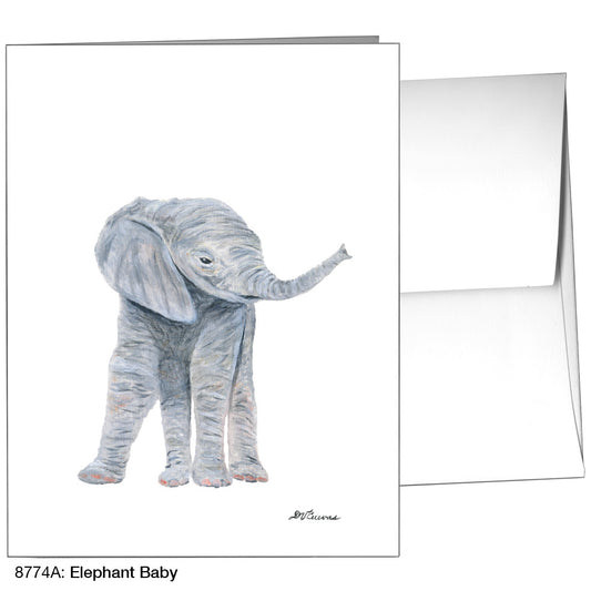 Elephant Baby, Greeting Card (8774A), A2, printedcanvas.com