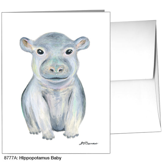 Hippopotamus  Baby, Greeting Card (8777A), A2, printedcanvas.com