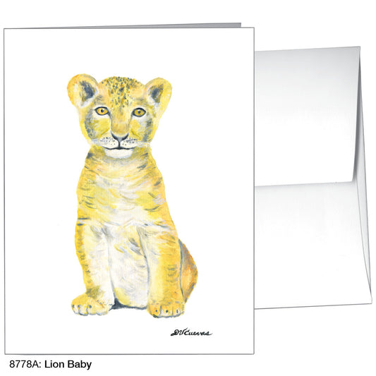 Lion Baby, Greeting Card (8778A), A2, printedcanvas.com