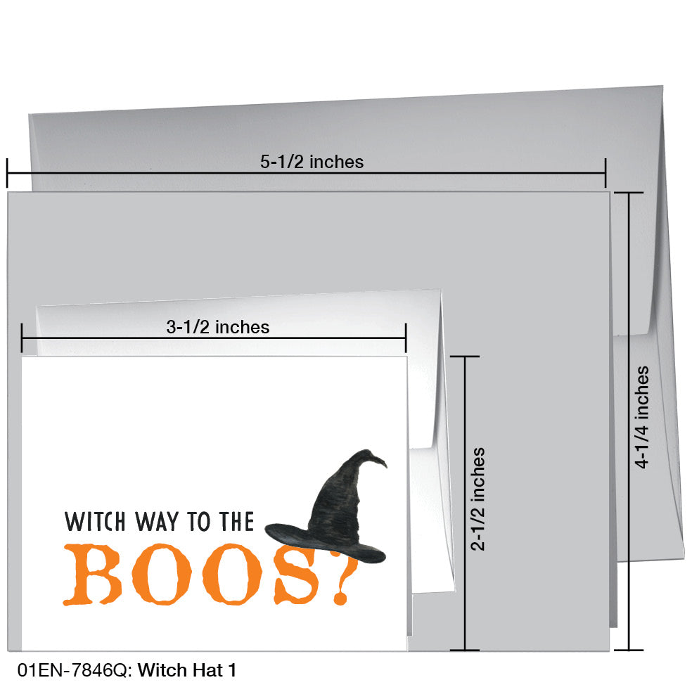 Witch Hat 1, Greeting Card (7846Q), Enclosure, printedcanvas.com