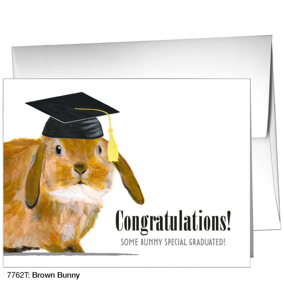 Brown Bunny, Greeting Card (7762T), A2 Card, printedcanvas.com