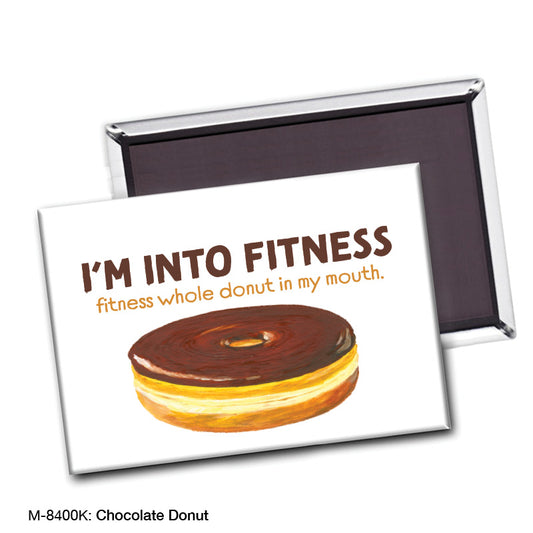 Chocolate Donut, Magnet (M-8400K), Front, printedcanvas.com