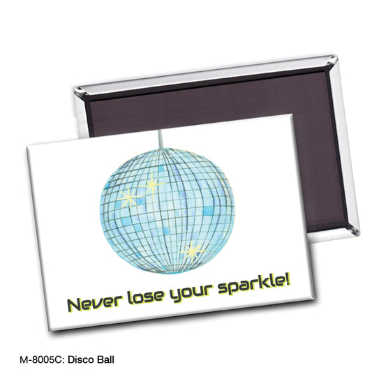 Disco Ball, Magnet (M-8005C), Front, printedcanvas.com