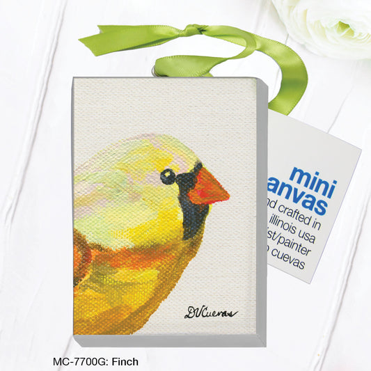 Finch, Mini Canvas (MC-7700G), Front, printedcanvas.com