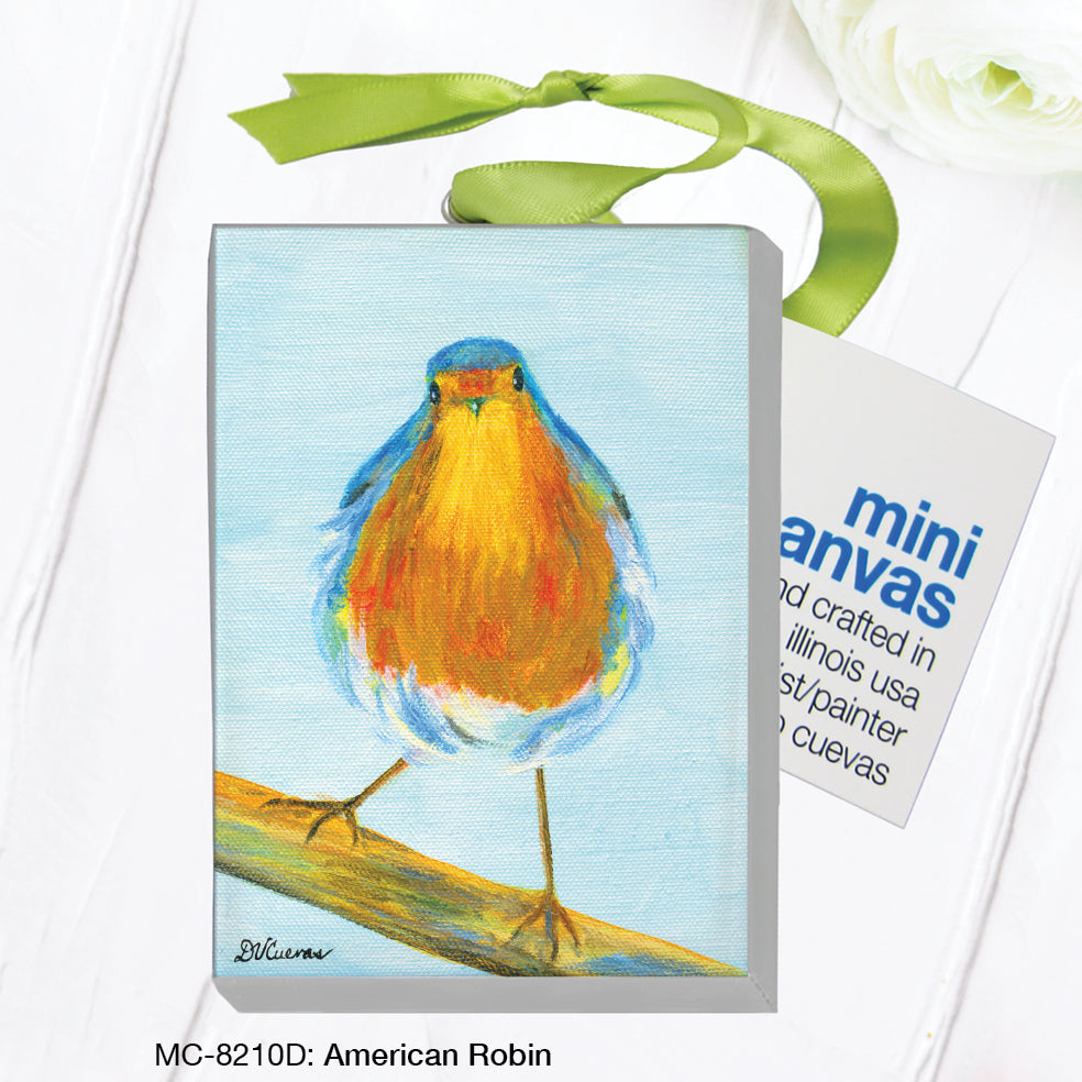 American Robin, Mini Canvas (MC-8210D), Front, printedcanvas.com