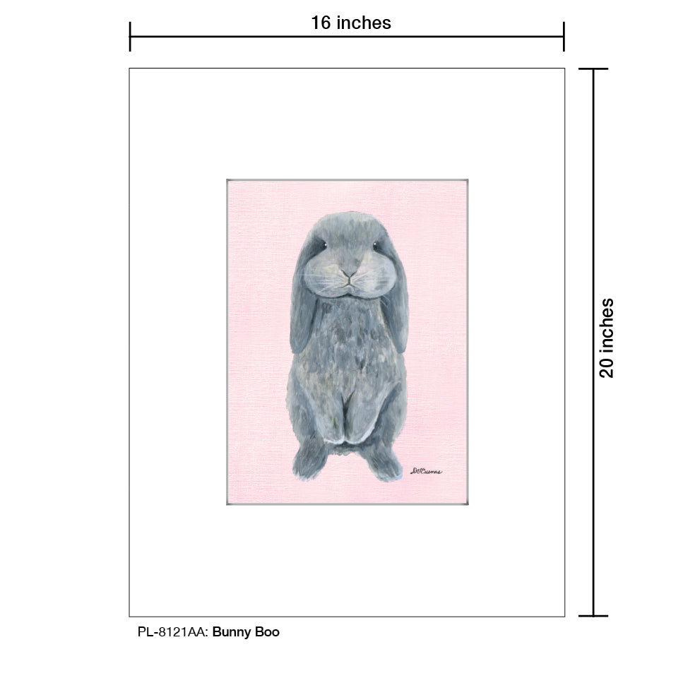 Bunny Boo, Print (#8121AA), Printe Matted, www.printedcanvas.com