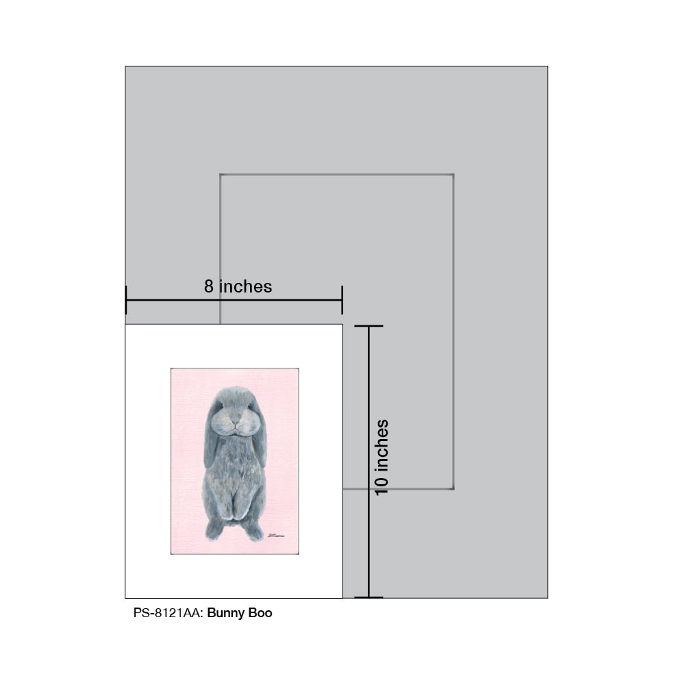 Bunny Boo, Print (#8121AA), Print Matted, www.printedcanvas.com