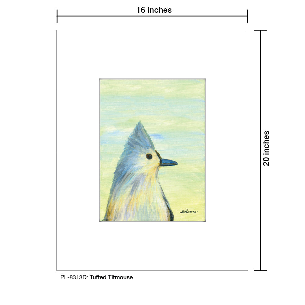 Tufted Titmouse, Print (#8313D), Printe Matted, www.printedcanvas.com