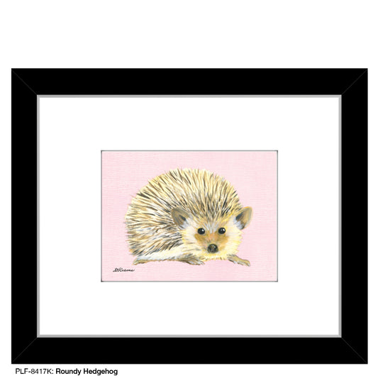 Roundy Hedgehog, Print (#8417K), Print Matted, www.printedcanvas.com