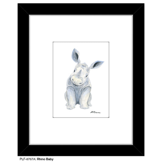 Rhino Baby, Print (#8767A) - Printed Canvas