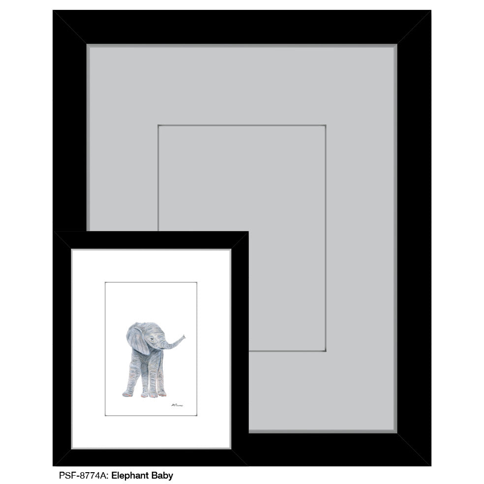 Elephant Baby, Print (#8774A) - Printed Canvas