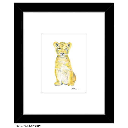 Lion Baby, Print (#8778A) - Printed Canvas