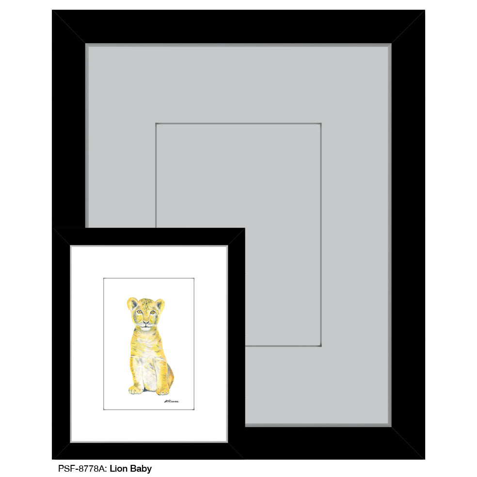 Lion Baby, Print (#8778A) - Printed Canvas