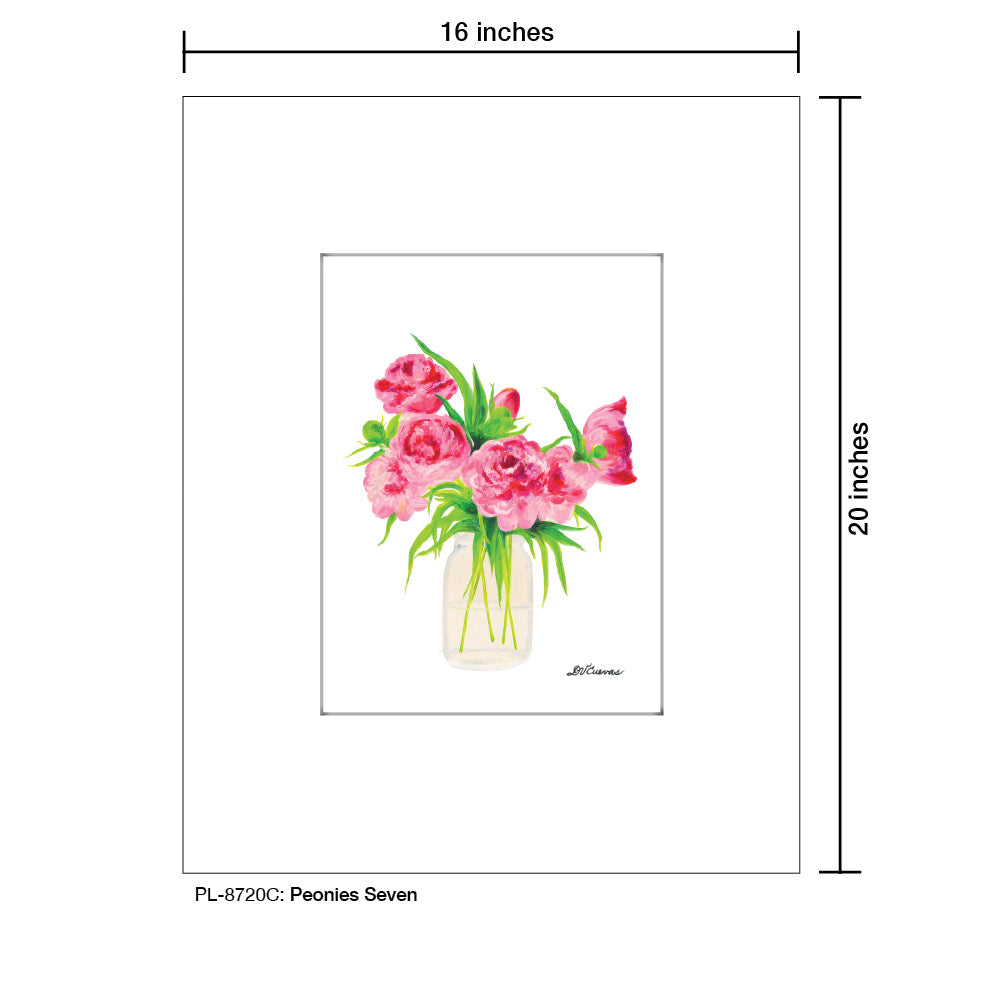 Peonies Seven, Print (#8720C) - Printed Canvas