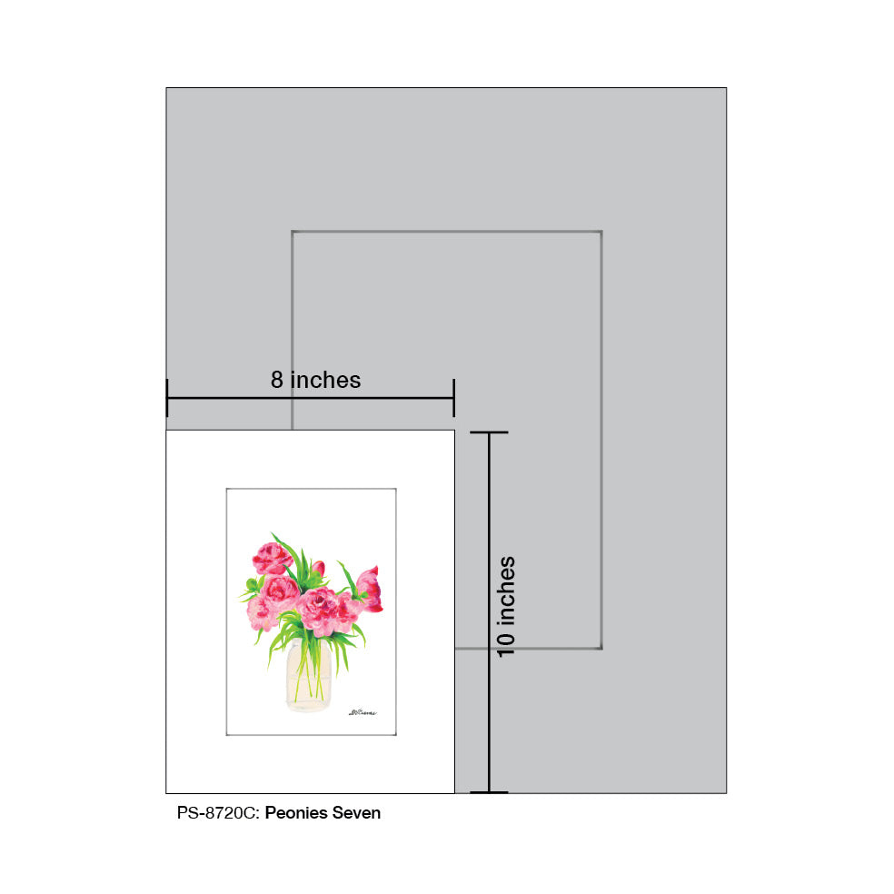 Peonies Seven, Print (#8720C) - Printed Canvas