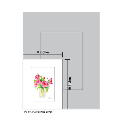 Peonies Seven, Print (#8720C) - Printed Canvas