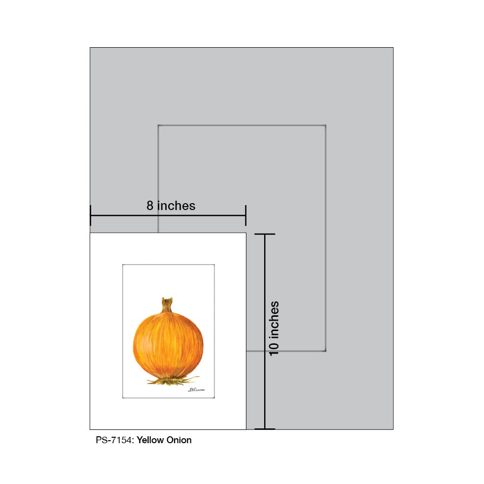 Yellow Onion, Print (#7154A), Print Matted, www.printedcanvas.com