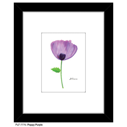 Poppy Purple, Print (#7776A), Print Matted, www.printedcanvas.com