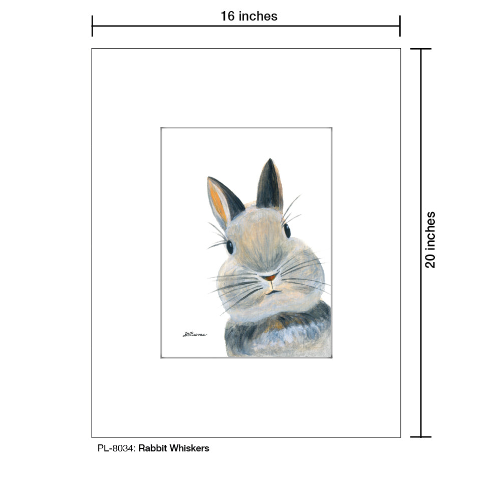 Rabbit Whiskers, Print (#8034B), Printe Matted, www.printedcanvas.com