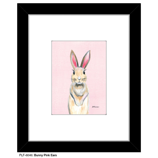 Bunny Pink Ears, Print (#8046) - Printed Canvas