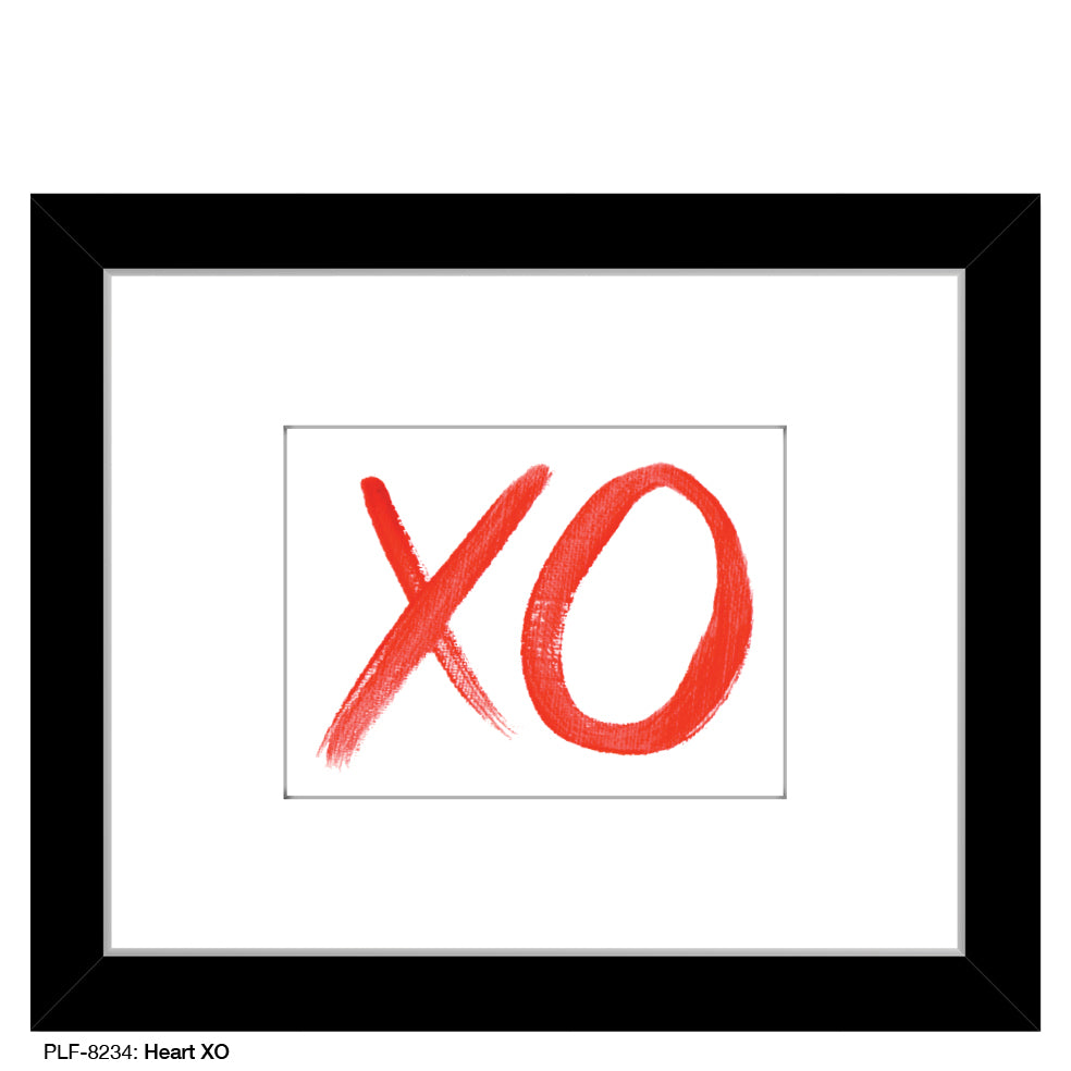 Heart XO, Print (#8234A), Print Matted, www.printedcanvas.com
