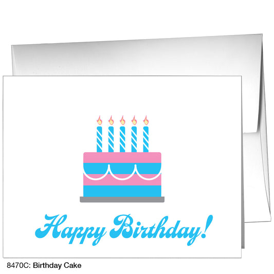 Birthday Cake, Greeting Card (8470C), A2, printedcanvas.com