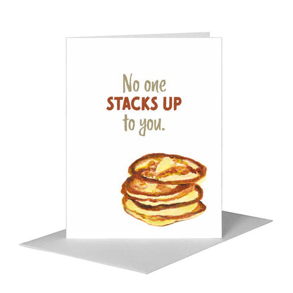 Pancakes, Greeting Card (#8118B) A2 Card Front, www.printedcanvas.com