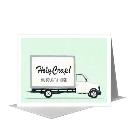Moving Truck, Greeting Card (#8609A) A2 Card Front, www.printedcanvas.com