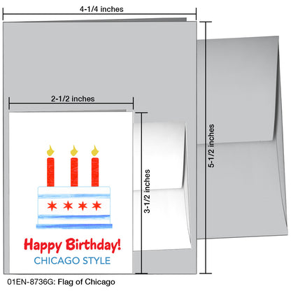 Flag of Chicago, Greeting Card (8736G), Enclosure Card, printedcanvas.com