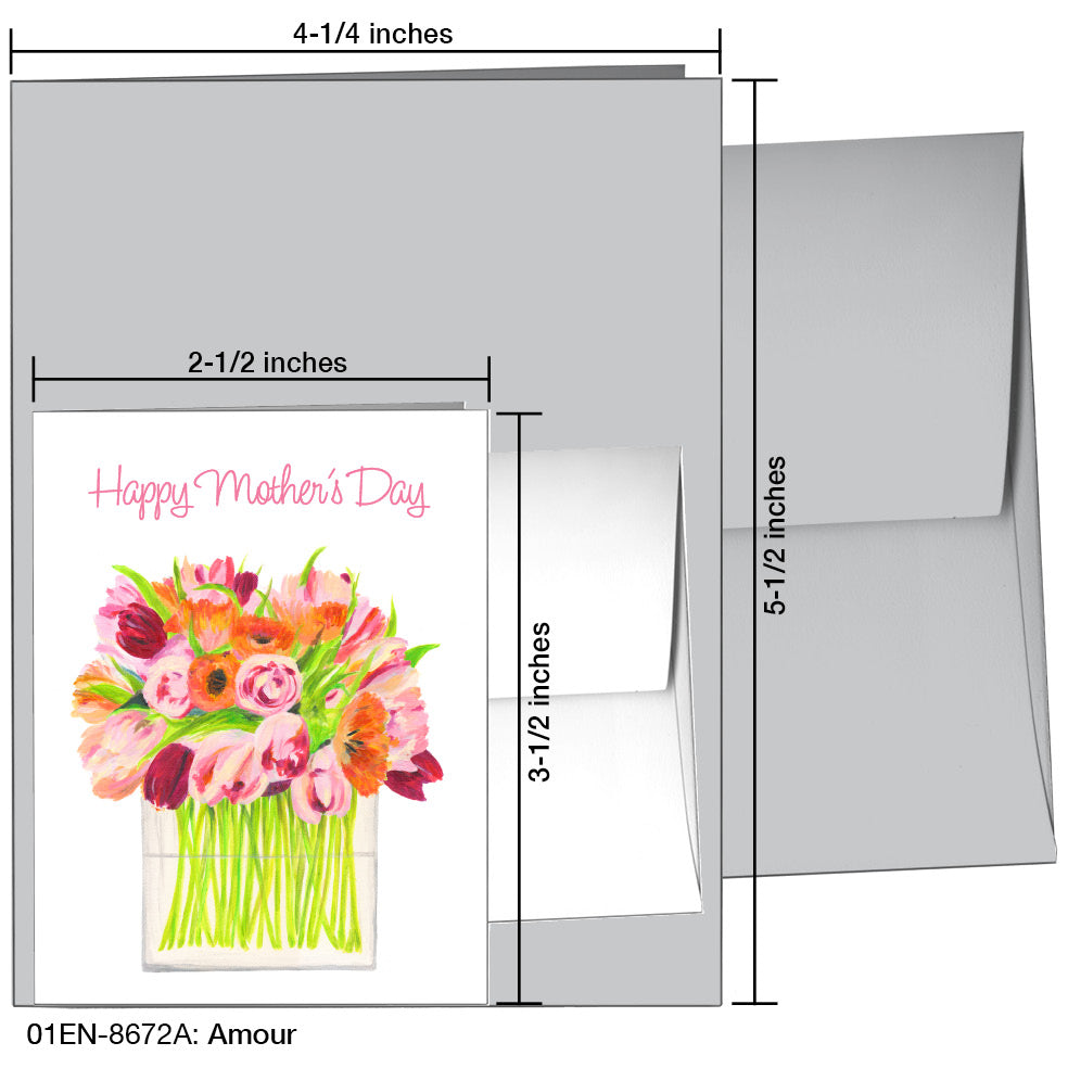 Amour, Greeting Card (8672G), Enclosure Card, www.printedcanvas.com