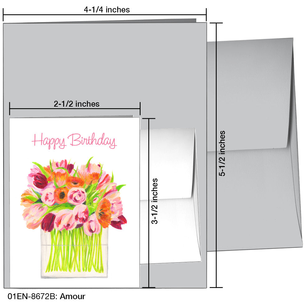 Amour, Greeting Card (8672B), Enclosure Card, www.printedcanvas.com