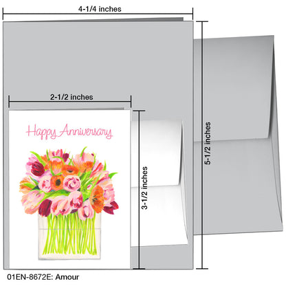 Amour, Greeting Card (8672E), Enclosure Card, www.printedcanvas.com