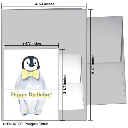 Penguin Chick, Greeting Card (8739F), Enclosure, printedcanvas.com