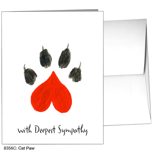 Cat Paw, Greeting Card (8356C), A2, printedcanvas.com