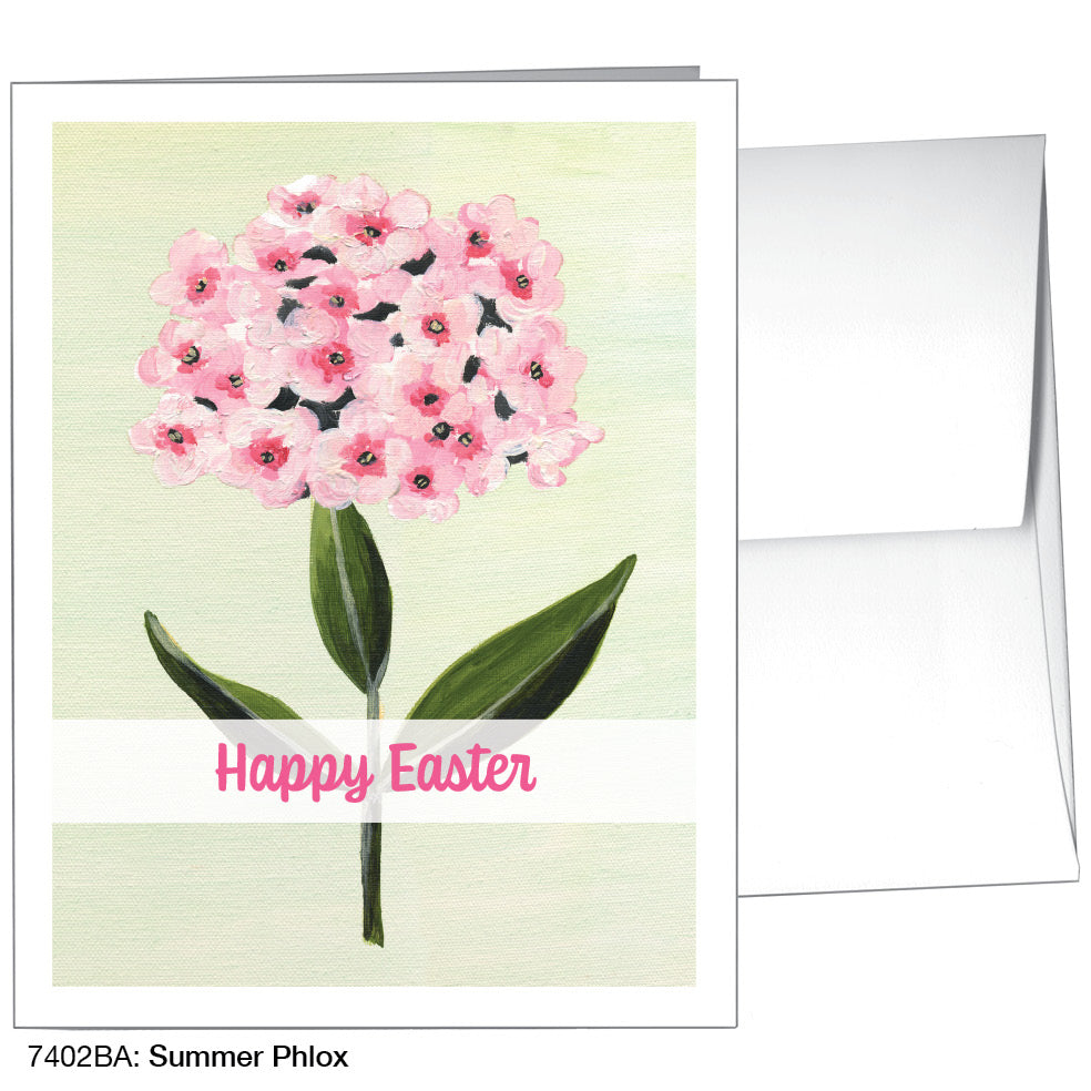 Summer Phlox, Greeting Card (7402BA), A2 Card Front, www.printedcanvas.com