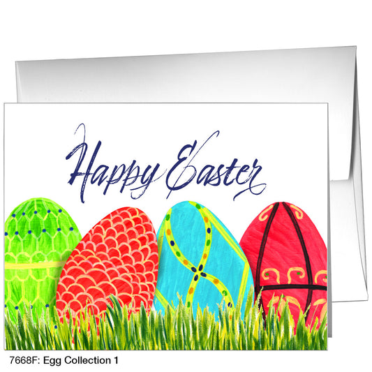 Egg Collection 1, Greeting Card (7668F), A2, printedcanvas.com