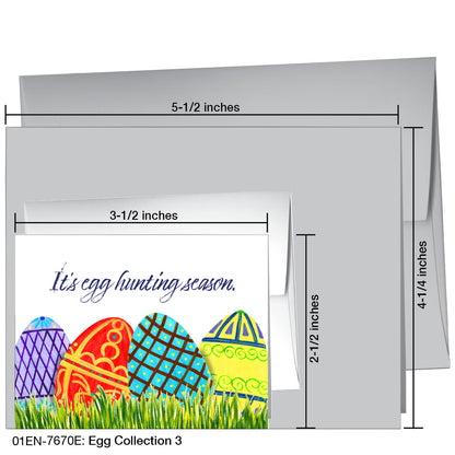 Egg Collection 3, Greeting Card (7670E), Enclosure, printedcanvas.com