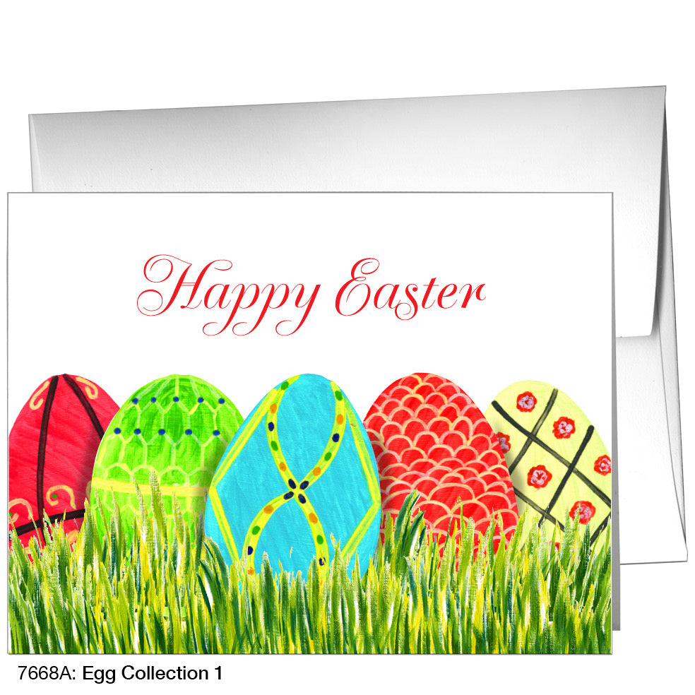 Egg Collection 1, Greeting Card (7668A), A2, printedcanvas.com