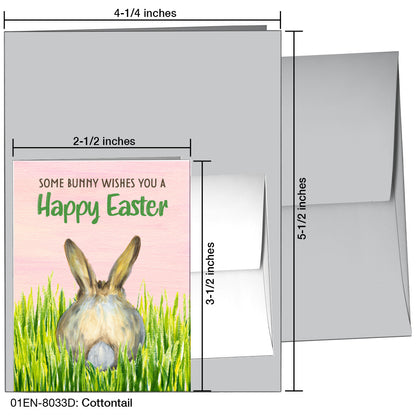 Cottontail, Greeting Card (8033D), Enclosure, printedcanvas.com