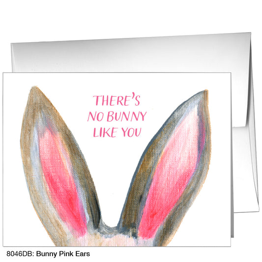Bunny Pink Ears, Greeting Card (8046DB), A2, printedcanvas.com