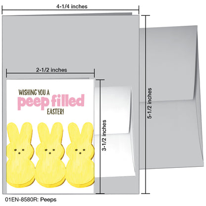 Peeps, Greeting Card (8580R), Enclosure Card, www.printedcanvas.com