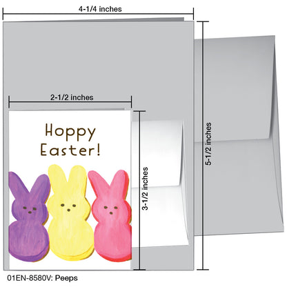 Peeps, Greeting Card (8580V), Enclosure, printedcanvas.com