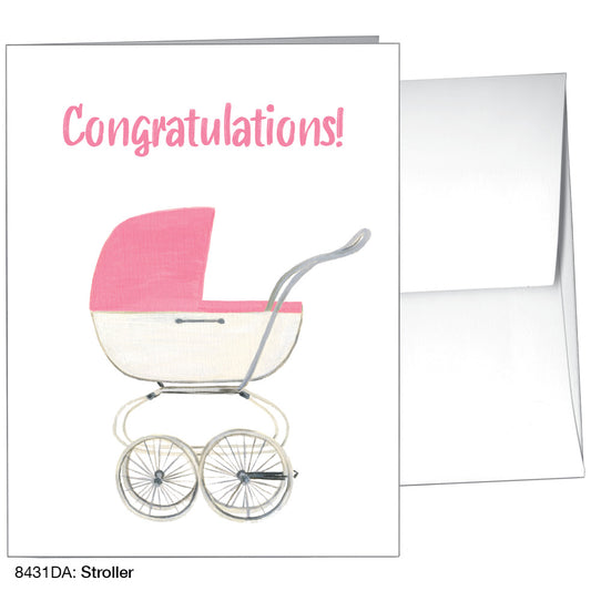Stroller, Greeting Card (8431DA), A2, printedcanvas.com