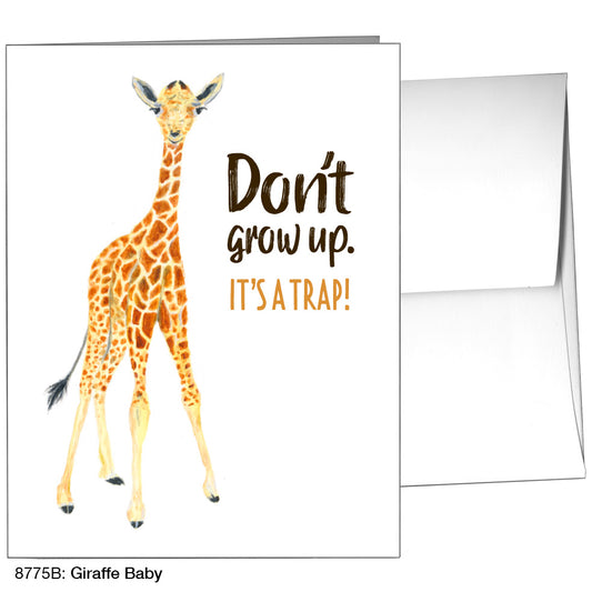 Giraffe Baby, Greeting Card (8775B), A2, printedcanvas.com