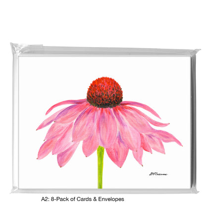 Echinacea Flower, Greeting Card (8790A), A2 Card 8-Pack, www.printedcanvas.com