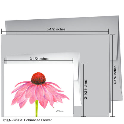 Echinacea Flower, Greeting Card (8790A), Enclosure Card, www.printedcanvas.com