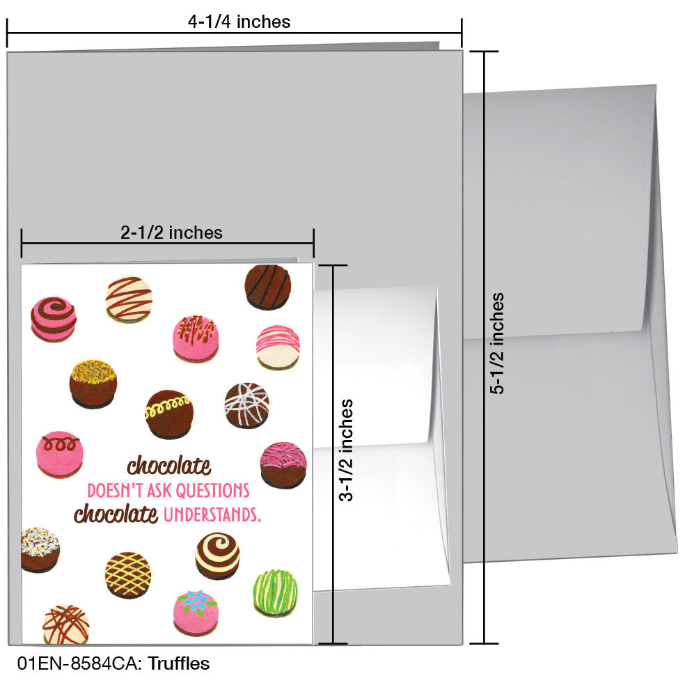 Truffles, Greeting Card (8584CA), Enclosure, printedcanvas.com