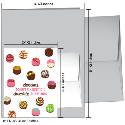 Truffles, Greeting Card (8584CA), Enclosure, printedcanvas.com