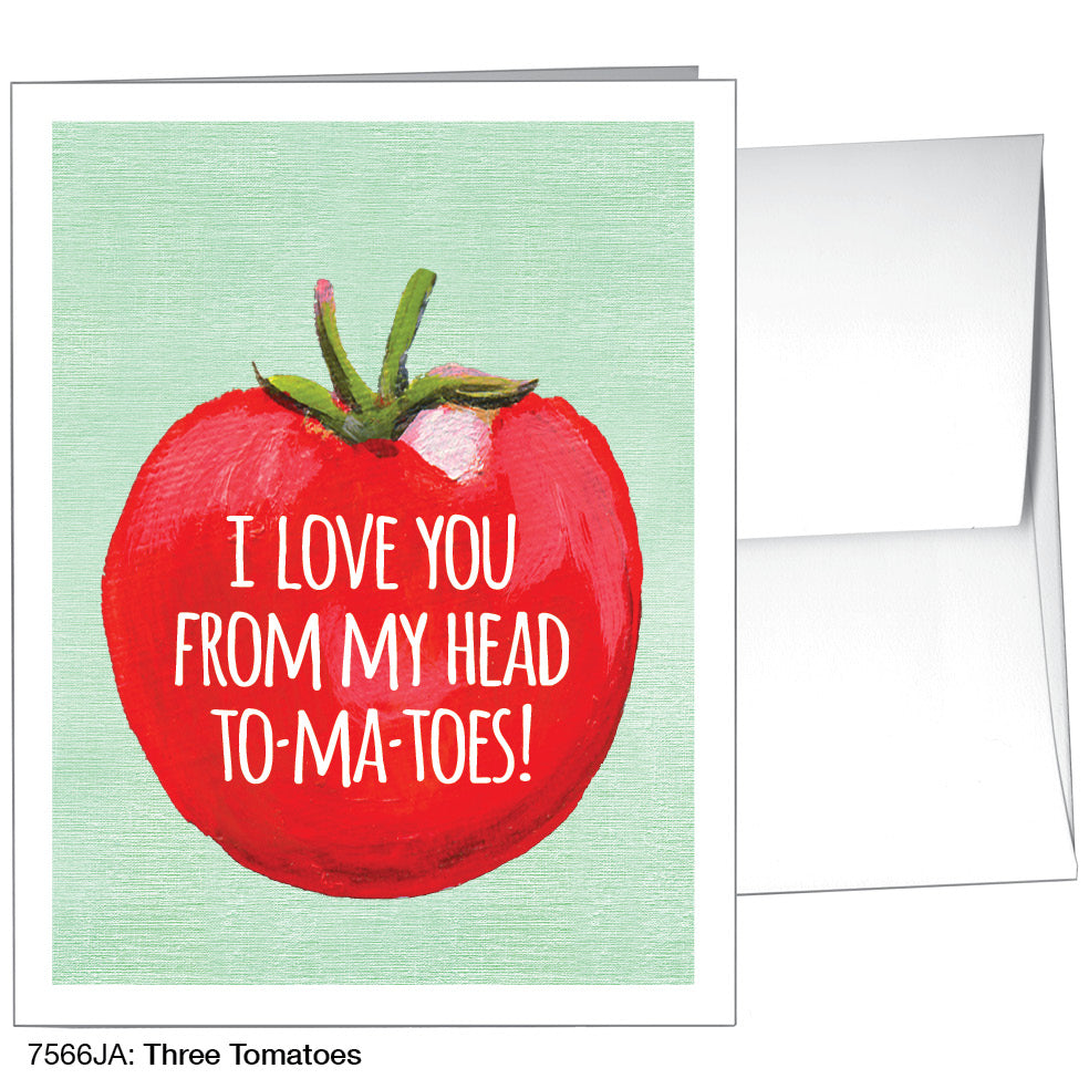 Three Tomatoes, Greeting Card (7566JA), A2, printedcanvas.com